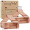 Casafield - Red Cedar Wooden Suit Hangers with Smooth Finish, Notches, and Swivel Hook - Natural Wood Hangers for Clothes, Coats, Pants, Shirts, Skirts